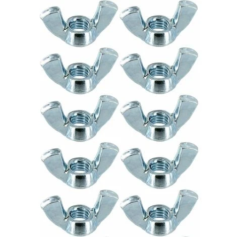 10x écrou Papillon M4 Acier Forme Américaine à Oreille 1 10x écrou Papillon M4 Acier Forme Américaine à Oreille