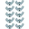10x écrou Papillon M8 Acier Forme Américaine à Oreille