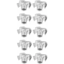 10x écrou à Griffe M4 Acier Et Vis Fixation Meuble Bois Lit Table Chaise Armoire étagère