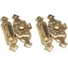 2x Fermeture De Coffret 17x28mm Laitonné Or Idéal Coffret Boite à Bijoux Petite Menuiserie