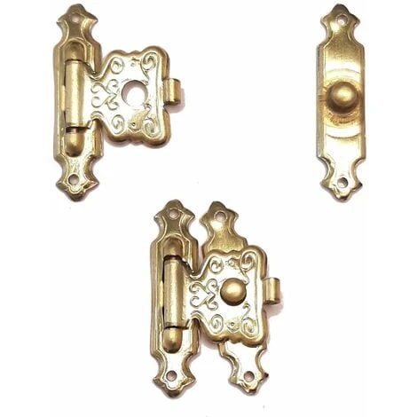 2x Fermeture De Coffret 17x28mm Laitonné Or Idéal Coffret Boite à Bijoux Petite Menuiserie 2 2x Fermeture De Coffret 17x28mm Laitonné Or Idéal Coffret Boite à Bijoux Petite Menuiserie – Image 2