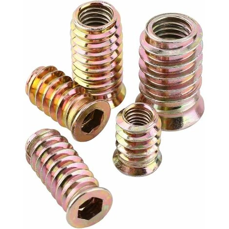 DENUOTOP Hexagonaux Et Mécaniques Pack De 20 Pièces M6/M8/M10 écrou Hexagonal Fileté En Alliage De Zinc, écrous D'Insert En Alliage De Zinc Assortiment (M1025mm) 3 DENUOTOP Hexagonaux Et Mécaniques Pack De 20 Pièces M6/M8/M10 écrou Hexagonal Fileté En Alliage De Zinc, écrous D'Insert En Alliage De Zinc Assortiment (M1025mm) – Image 3