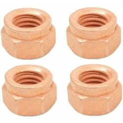 4x écrou D'échappement M8x1,25 Acier Cuivré M8 Clé 13mm Pot Collecteur Voiture Moto Tracteur Tondeuse Engin Agricole