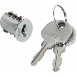 Cylindre De Serrure à Paillettes Avec 2 Clé Symo SH4 Noyau Interchangeable Universel Pêne Verrou Meuble Porte Portail