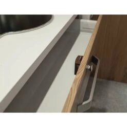 Serrure à Pêne Dormant En Applique Blanc Push Lock Axe 25mm Fermeture Porte Portail Meuble Salle De Bain Cuisine Universel -Rapid Soldes Boutique 60789032 4