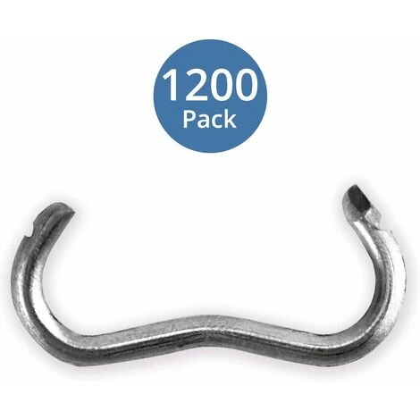 DENUOTOP 1200 Pièces Agrafes De Grillage Galvanisées, Pour Cages Pour Animaux De Compagnie, Clôtures 2 DENUOTOP 1200 Pièces Agrafes De Grillage Galvanisées, Pour Cages Pour Animaux De Compagnie, Clôtures – Image 2