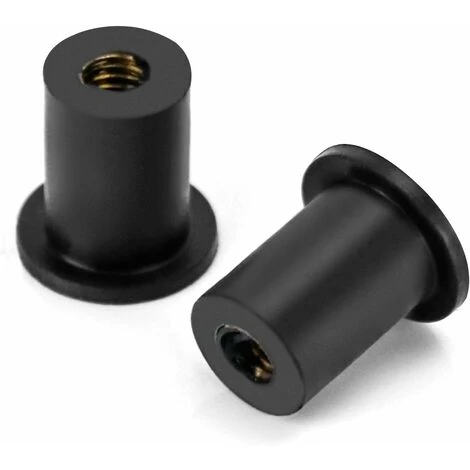 Écrous De Puits En Caoutchouc, 25 Pièces D'écrous D'expansion à Insert En Laiton M5-BDD 2 Écrous De Puits En Caoutchouc, 25 Pièces D'écrous D'expansion à Insert En Laiton M5-BDD – Image 2