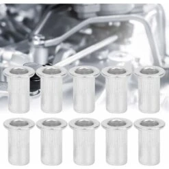 100Pcs Ecrou A Sertir M5, Écrou à Sertir Aluminium, Écrou à Rivet Fileté à Tête Plate, Rivet Nuts M5 De Écrou D'Insertion Pour Automobiles, Meubles -Rapid Soldes Boutique 65644799 3