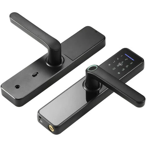 Serrure D'empreintes Digitales Serrure électronique Intérieure Carte De Mot De Passe D'empreinte Digitale Intelligente Clé Mécanique Clavier à écran Tactile Serrure De Porte De Bureau Pour Porte De Bureau D'hôtel à La Maison 1 Serrure D'empreintes Digitales Serrure électronique Intérieure Carte De Mot De Passe D'empreinte Digitale Intelligente Clé Mécanique Clavier à écran Tactile Serrure De Porte De Bureau Pour Porte De Bureau D'hôtel à La Maison