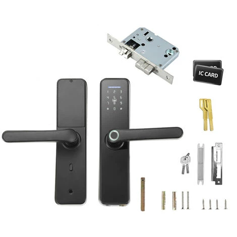 Serrure D'empreintes Digitales Serrure électronique Intérieure Carte De Mot De Passe D'empreinte Digitale Intelligente Clé Mécanique Clavier à écran Tactile Serrure De Porte De Bureau Pour Porte De Bureau D'hôtel à La Maison 3 Serrure D'empreintes Digitales Serrure électronique Intérieure Carte De Mot De Passe D'empreinte Digitale Intelligente Clé Mécanique Clavier à écran Tactile Serrure De Porte De Bureau Pour Porte De Bureau D'hôtel à La Maison – Image 3