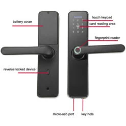 Serrure D'empreintes Digitales Serrure électronique Intérieure Carte De Mot De Passe D'empreinte Digitale Intelligente Clé Mécanique Clavier à écran Tactile Serrure De Porte De Bureau Pour Porte De Bureau D'hôtel à La Maison 8 Serrure D'empreintes Digitales Serrure électronique Intérieure Carte De Mot De Passe D'empreinte Digitale Intelligente Clé Mécanique Clavier à écran Tactile Serrure De Porte De Bureau Pour Porte De Bureau D'hôtel à La Maison -Rapid Soldes Boutique 65904698 4