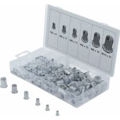 14127 Assortiment D’écrous Rivets Aluminium 150 Pièces, Accessoires