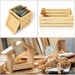 Petit Minuscule Quincaillerie Clous Fer 2.5X1x0.4cm Pour Bricolage Décoratif Bois Boîtes Accessoires Doré 100pcs Ephé -Rapid Soldes Boutique 66809671 3