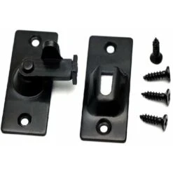 90-Grad-Türschlossriegel, Schwarz 2 Stück Edelstahl-Sicherheitswinkelschlossriegel Für Schiebe-/Drucktüren, Satin-Nickel 9 90-Grad-Türschlossriegel, Schwarz 2 Stück Edelstahl-Sicherheitswinkelschlossriegel Für Schiebe-/Drucktüren, Satin-Nickel -Rapid Soldes Boutique 67264244 5