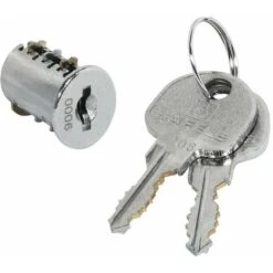 Cylindre De Serrure à Paillettes Avec 2 Clé Symo SH3 Noyau Interchangeable Universel Pêne Verrou Meuble Porte Portail