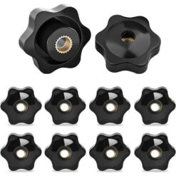 M10 Filetage Femelle De Serrage De Bouton,10 Pièces Étoile Tête Écrous De Serrage Bouton Boutons De Serrage De Filetage M10 De Serrage Pour Machines Équipement Industriel Equipment-38mm,Yeurié