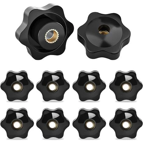 M10 Filetage Femelle De Serrage De Bouton,10 Pièces Étoile Tête Écrous De Serrage Bouton Boutons De Serrage De Filetage M10 De Serrage Pour Machines Équipement Industriel Equipment-38mm,Yeurié 1 M10 Filetage Femelle De Serrage De Bouton,10 Pièces Étoile Tête Écrous De Serrage Bouton Boutons De Serrage De Filetage M10 De Serrage Pour Machines Équipement Industriel Equipment-38mm,Yeurié