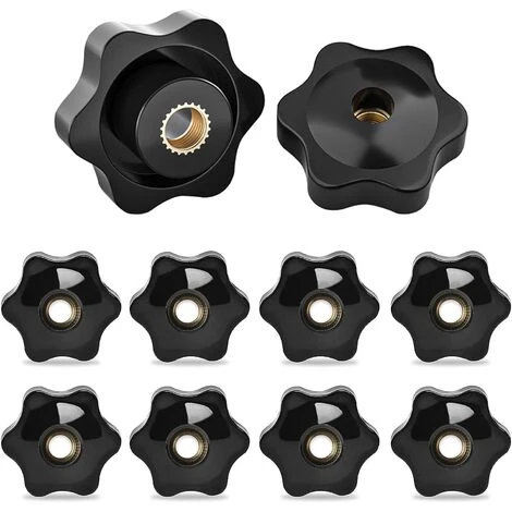 M8 Filetage Femelle De Serrage De Bouton,10 Pièces Étoile Tête Écrous De Serrage Bouton Boutons De Serrage De Filetage M8 De Serrage Pour Machines Équipement Industriel Equipment-38mm,Yeurié 1 M8 Filetage Femelle De Serrage De Bouton,10 Pièces Étoile Tête Écrous De Serrage Bouton Boutons De Serrage De Filetage M8 De Serrage Pour Machines Équipement Industriel Equipment-38mm,Yeurié