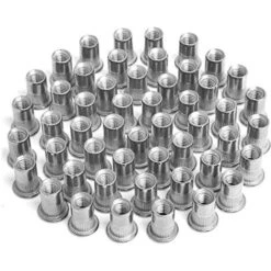 100 Pièces Écrou à Sertir M4 M5 M6 M8, Écrous De Rivet Insert Fileté, Écrous à Sertir En Acier Inoxydable, Utilisé Pour Réparer L'artisanat De Décoration De Meubles