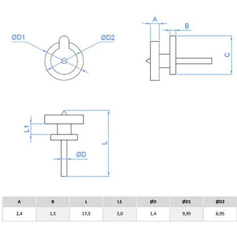 200 Clous, Attache à Dent Facile Pour Cadre Nylon, Blanc 2 200 Clous, Attache à Dent Facile Pour Cadre Nylon, Blanc – Image 2