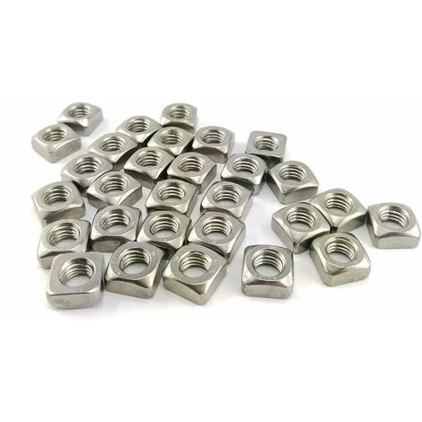 Ecrou Carré DIN 557 Acier Inox (M6) X50 2 Ecrou Carré DIN 557 Acier Inox (M6) X50 – Image 2