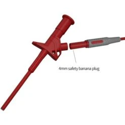 Pince à Crochet De Test Rapide Sonde De Test Flexible Haute Tension Isolée Professionnelle 4mm Prise Banane 1pcs Rouge -Rapid Soldes Boutique 79334747 3