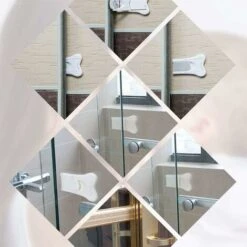 Bloque Porte Coulissante, Verrouillage De Sécurité Pour Bébé Bloque-fenêtre Placard Serrures Sécurité, Bloque Fenetre Sans Percage，，2 Pcs -Rapid Soldes Boutique 79481459 4