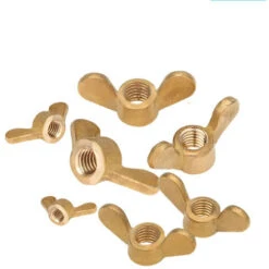 20 Pieces M4 Laiton Papillon Lingot Corne Ecrou Torsade A La Main