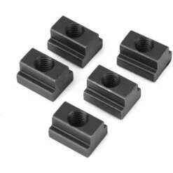 Acier T-Slot Écrou, Finition Noir Oxyde, 3/20,3 Cm -16 Threads, 5/20,3 Cm Hauteur, 9/40,6 Cm Slot Profondeur, (lot De 5), -Rapid Soldes Boutique 80604446 5