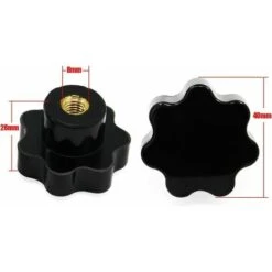 Bouton De Serrage 10pcs M8 De Filetage Femelle En Plastique En Forme D'étoile Bouton Bouton -Rapid Soldes Boutique 80714012 3