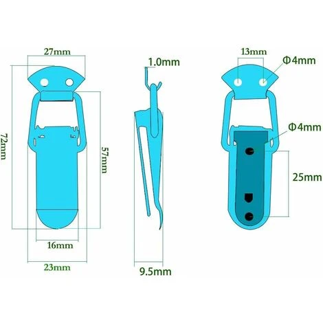 Aunrtb Attache Capot 12 Pièces, Fermeture à Levier, Loquet à Ressort,Loquet à Bascule Fermoir à Ressort Avec Crochet Fermeture à Ressort En Acier Inoxydable Pour Coffret, Boîte, Tiroir, Armoire 2 Aunrtb Attache Capot 12 Pièces, Fermeture à Levier, Loquet à Ressort,Loquet à Bascule Fermoir à Ressort Avec Crochet Fermeture à Ressort En Acier Inoxydable Pour Coffret, Boîte, Tiroir, Armoire – Image 2