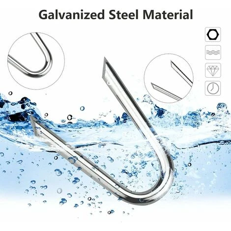 140 Pièces Crampons En Acier Galvanisé Crampillons Pour Cloture Crampillon Grillage 1.2 1.9cm Clou De Clôture En Forme De U Agrafes Pour Clôture Agrafe Galvanisée Grillage Pour Filets 3 140 Pièces Crampons En Acier Galvanisé Crampillons Pour Cloture Crampillon Grillage 1.2 1.9cm Clou De Clôture En Forme De U Agrafes Pour Clôture Agrafe Galvanisée Grillage Pour Filets – Image 3