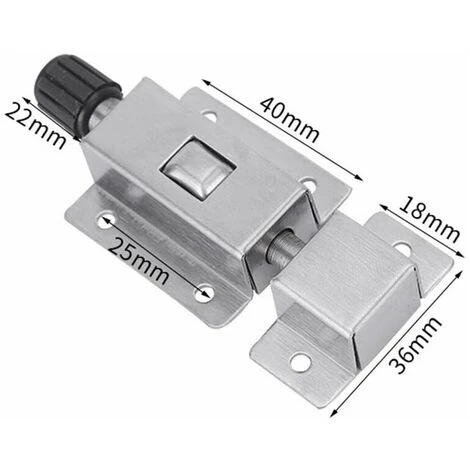 4 Pièce Loquet Coulissant Automatique à Ressort, Verrou De Porte Coulissante En Acier Inoxydable, Serrure à Loquet Coulissant à Barillet, Boulon De Barillet De Porte Pour Salle De Bains 2 4 Pièce Loquet Coulissant Automatique à Ressort, Verrou De Porte Coulissante En Acier Inoxydable, Serrure à Loquet Coulissant à Barillet, Boulon De Barillet De Porte Pour Salle De Bains – Image 2