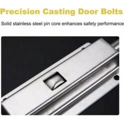 4 Pièce Loquet Coulissant Automatique à Ressort, Verrou De Porte Coulissante En Acier Inoxydable, Serrure à Loquet Coulissant à Barillet, Boulon De Barillet De Porte Pour Salle De Bains 7 4 Pièce Loquet Coulissant Automatique à Ressort, Verrou De Porte Coulissante En Acier Inoxydable, Serrure à Loquet Coulissant à Barillet, Boulon De Barillet De Porte Pour Salle De Bains -Rapid Soldes Boutique 85548274 3