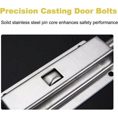 4 Pièce Loquet Coulissant Automatique à Ressort, Verrou De Porte Coulissante En Acier Inoxydable, Serrure à Loquet Coulissant à Barillet, Boulon De Barillet De Porte Pour Salle De Bains 3 4 Pièce Loquet Coulissant Automatique à Ressort, Verrou De Porte Coulissante En Acier Inoxydable, Serrure à Loquet Coulissant à Barillet, Boulon De Barillet De Porte Pour Salle De Bains – Image 3
