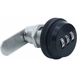 2 Pièces Noir Serrure De Combinaison à 3 Chiffres Verrouillage Du Mot De Passe Serrure à Came Sans Clé - Alliage De Zinc Noir Serrure De Sécurité Codée Pour Tiroir Casier Boîte Placard Porte -Rapid Soldes Boutique 85696752 4