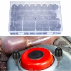 DHKLFA 145 Pièces Cache Boulons Capuchon à Vis, Plastique Écrous Dôme, Ecrou Protection Hexagonal, Boulons Capuchon Écrou De Boulons Noir Pour Machines Meubles Véhicules - M4/M5/M6/M8/M10/M12 -Rapid Soldes Boutique 86522615 3