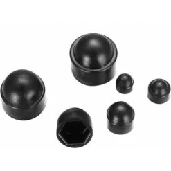 DHKLFA 145 Pièces Cache Boulons Capuchon à Vis, Plastique Écrous Dôme, Ecrou Protection Hexagonal, Boulons Capuchon Écrou De Boulons Noir Pour Machines Meubles Véhicules - M4/M5/M6/M8/M10/M12 -Rapid Soldes Boutique 86522615 4