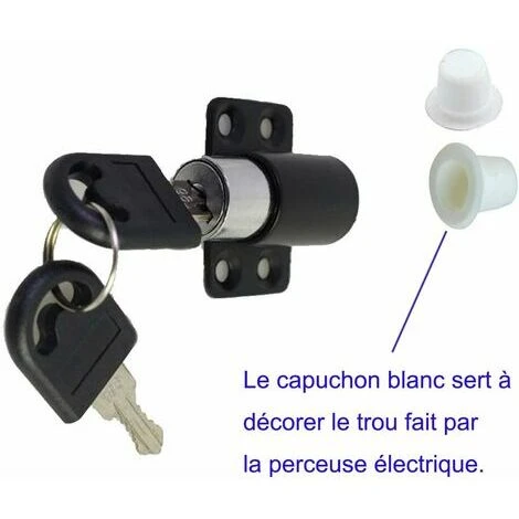 Lot De 4 Verrou De Sécurité Porte Fenêtre Avec Clé, Sécurité Fenêtre Enfant, Verrou Porte Coulissante Placard Patio Bolt Anti-vol Limite Restricteur Serrures Pour Bebe, Noir 3 Lot De 4 Verrou De Sécurité Porte Fenêtre Avec Clé, Sécurité Fenêtre Enfant, Verrou Porte Coulissante Placard Patio Bolt Anti-vol Limite Restricteur Serrures Pour Bebe, Noir – Image 3