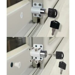 Lot De 4 Verrou De Sécurité Porte Fenêtre Avec Clé, Sécurité Fenêtre Enfant, Verrou Porte Coulissante Placard Patio Bolt Anti-vol Limite Restricteur Serrures Pour Bebe, Noir 9 Lot De 4 Verrou De Sécurité Porte Fenêtre Avec Clé, Sécurité Fenêtre Enfant, Verrou Porte Coulissante Placard Patio Bolt Anti-vol Limite Restricteur Serrures Pour Bebe, Noir -Rapid Soldes Boutique 87189005 5