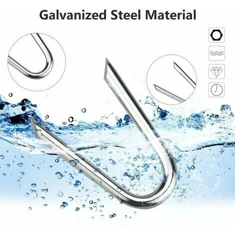 140 Pièces Crampons En Acier Galvanisé Crampillons Pour Cloture Crampillon Grillage 1.2 1.9cm Clou De Clture En Forme De U Agrafes Pour Clture Agrafe Galvanisée Grillage Pour Filets 3 140 Pièces Crampons En Acier Galvanisé Crampillons Pour Cloture Crampillon Grillage 1.2 1.9cm Clou De Clture En Forme De U Agrafes Pour Clture Agrafe Galvanisée Grillage Pour Filets – Image 3