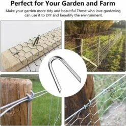 140 Pièces Crampons En Acier Galvanisé Crampillons Pour Cloture Crampillon Grillage 1.2 1.9cm Clou De Clture En Forme De U Agrafes Pour Clture Agrafe Galvanisée Grillage Pour Filets 9 140 Pièces Crampons En Acier Galvanisé Crampillons Pour Cloture Crampillon Grillage 1.2 1.9cm Clou De Clture En Forme De U Agrafes Pour Clture Agrafe Galvanisée Grillage Pour Filets -Rapid Soldes Boutique 87199043 5