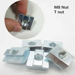 éCrou Carré De T éCrou Coulissant éCrou Coulissant M8 T-Track Travail Du Bois Pour La Fixation 20 PièCes， -Rapid Soldes Boutique 87450833 4