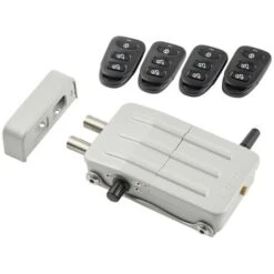 ARREGUI CI10 Verrou électronique, Serrure Invisible, 4 Télécommandes, Argent