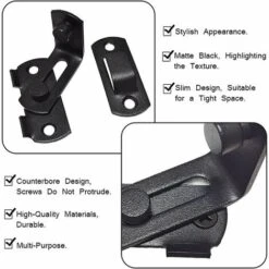 Loquet De Porte ¨ 90 Degr¨s Serrure De Porte Coulissante Boucles De Loquet De Porte Coulissante ¨angle Droit Serrures Et Loquets De Porte De Grange Le Noir 7 Loquet De Porte ¨ 90 Degr¨s Serrure De Porte Coulissante Boucles De Loquet De Porte Coulissante ¨angle Droit Serrures Et Loquets De Porte De Grange Le Noir -Rapid Soldes Boutique 87952456 3