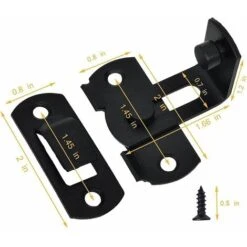 Loquet De Porte ¨ 90 Degr¨s Serrure De Porte Coulissante Boucles De Loquet De Porte Coulissante ¨angle Droit Serrures Et Loquets De Porte De Grange Le Noir 9 Loquet De Porte ¨ 90 Degr¨s Serrure De Porte Coulissante Boucles De Loquet De Porte Coulissante ¨angle Droit Serrures Et Loquets De Porte De Grange Le Noir -Rapid Soldes Boutique 87952456 5