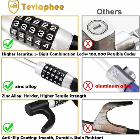 Antivol Voiture, Canne Antivol Voiture, Bloque Volant, Barre Antivol Robuste Et Sécurisée, Universelle 4 Antivol Voiture, Canne Antivol Voiture, Bloque Volant, Barre Antivol Robuste Et Sécurisée, Universelle – Image 4