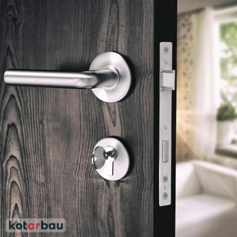 KOTARBAU Serrure à Larder 90/20 Mm, DIN Droite Et Gauche, Pour Porte, à Cylindre Profilé Et à Cadre Tubulaire, Avec Contre-plaque, En Acier Galvanisé, De Qualité Supérieure, Inoxydable 3 KOTARBAU Serrure à Larder 90/20 Mm, DIN Droite Et Gauche, Pour Porte, à Cylindre Profilé Et à Cadre Tubulaire, Avec Contre-plaque, En Acier Galvanisé, De Qualité Supérieure, Inoxydable – Image 3