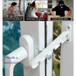 Entrebâilleur De Fenêtre à Battant, Verrou De Sécurité Pour Bébé, Verrou Anti-pincement, Entrebâilleur De Ventilation De Fenêtre, Ouverture Vers L'extérieur Pour Fenêtre UPVC, Bois Et Aluminium -Rapid Soldes Boutique 88926484 3