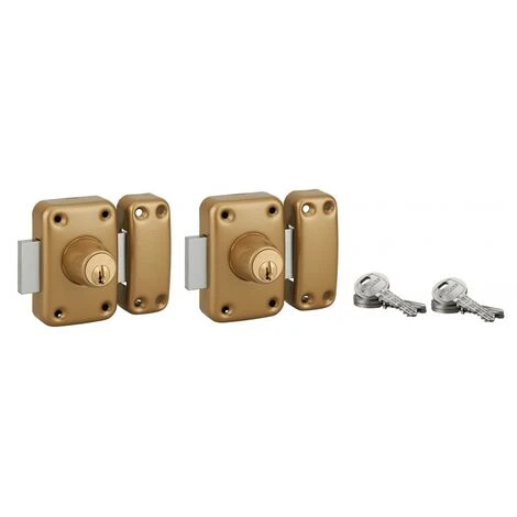 THIRARD - Paire De Verrous Capital Pour Porte D'entrée, Cylindre Double Entrée HG 45mm, S'entrouvrant, 6 Clés 1 THIRARD - Paire De Verrous Capital Pour Porte D'entrée, Cylindre Double Entrée HG 45mm, S'entrouvrant, 6 Clés